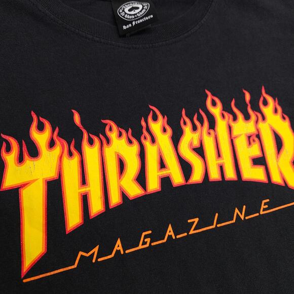 Thrasher Magazine Casual Crew Neck Graphic T Shirt Mens Size Small S Black - Picture 4 of 9